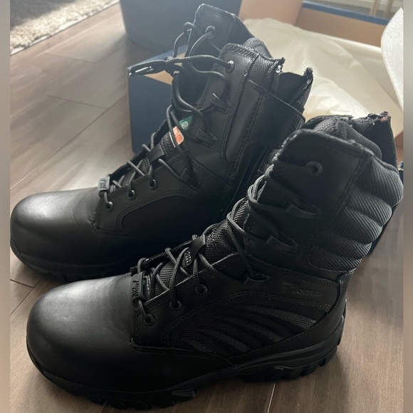 Bates GX unisex 8” composite toe work boots with side zip size 8.5 women 6 mens - Picture 3 of 7